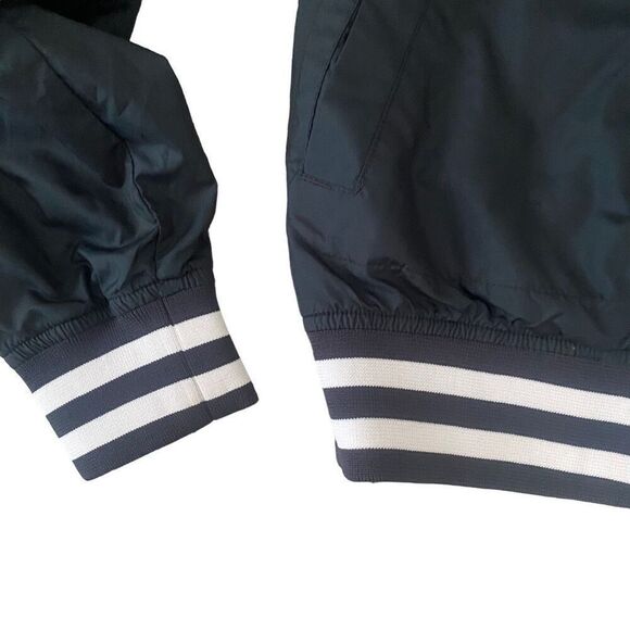 Vintage Champion Bomber Varsity Jacket Size XS Embroidered Logo Black White MY23 - Picture 9 of 11